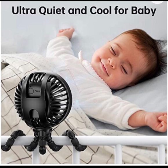 New GUSGO - Mini USB rechargeable fan 3 adj speeds & bendable tripod Free Gift - Picture 3 of 12